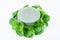 Soap centella asiatice with fresh green leaf centella