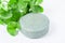 Soap centella asiatice with fresh green leaf centella