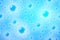 Soap foam pattern overlying on the background of a blue water color. Transparent seamless vector