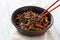 Soba noodles, roasted mushrooms and vegetables