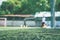 Soccer Academy field children training blurred for background and backdrop, for sport training concept