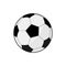 Soccer ball or association football flat vector icon