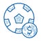 Soccer Ball Betting And Gambling doodle icon hand drawn illustration