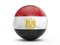 Soccer ball Egypt flag