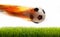 Soccer Ball on Fire.