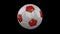 Soccer ball with flag China, 3d rendering