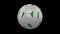 Soccer ball with flag Nigeria loop 4k with alpha
