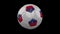 Soccer ball with flag Samoa, 3d rendering