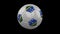 Soccer ball with flag Solomon Islands, 3d rendering