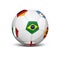 Soccer ball with flags