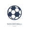 Soccer ball icon. Trendy flat vector Soccer ball icon on white b