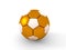 Soccer ball. Isolated object on white background. 3d render