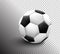 Soccer ball isolated on transparent background. Sport icon or design element. World or Europe championship