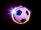 Soccer ball like solar eclipse