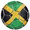 Soccer ball national Jamaica flag. Jamaica football ball.