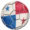 Soccer ball national Panama flag. Panama football ball.