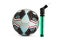 Soccer ball and pump. Sport