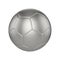 Soccer ball realistic 3d raster illustration. Isolated football ball on white background. International sports competition