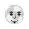 Soccer ball sleeping Emoji. Football Ball asleep emotion avatar