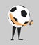 Soccer ball using a smartphone