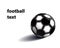 Soccer ball in the vector your text