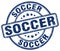 soccer blue stamp