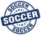 soccer blue stamp