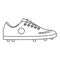 Soccer boot icon, outline style