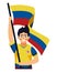 soccer colombia fan