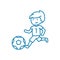 Soccer competitions linear icon concept. Soccer competitions line vector sign, symbol, illustration.