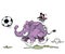 Soccer elephant