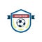 Soccer Fever Elegant Shield Footbal Club Emblem