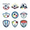 Soccer Fever Footbal Club Emblem Set