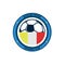 Soccer Fever Simple Circular Footbal Club Emblem