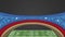 Soccer field stadium HD animation