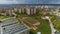 Soccer Field Sunny Hill Kielce Aerial View Poland