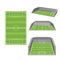 Soccer Field White Isolate Stadium Vector