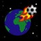 Soccer Fire Logo Design Element ball, fire, soccer, flame, burn, design, football,