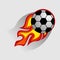 Soccer Fire Logo Design Element ball, fire, soccer, flame, burn, design, football,