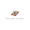 Soccer Football Ball Planet for Sport Store Team Club Logo Design Vector