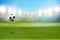 Soccer football ball stadium 3d rendering