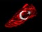 Soccer football boot with the flag of Turkey printed on it