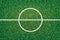 Soccer football field background with center line area. Vector