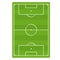 Soccer Football Game Field Top View. Vector