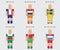 Soccer football player flag europe uniform icon group a