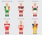 Soccer football player flag europe uniform icon group d