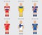 Soccer football player flag europe uniform icon group i