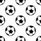 Soccer or football seamless pattern