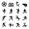 Soccer / Football training icon set