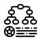 Soccer Game League Table Icon Outline Illustration